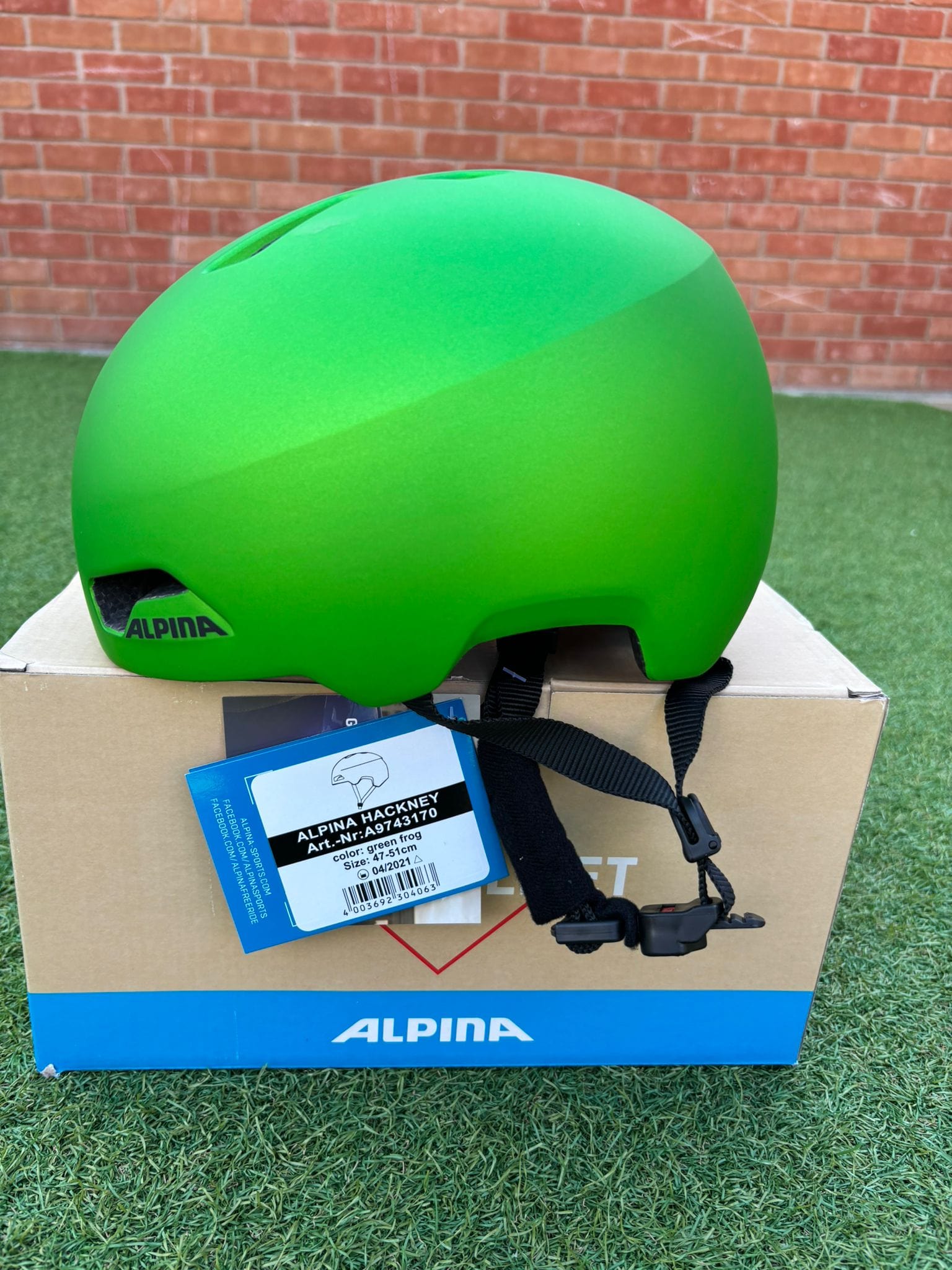 Alpina Hackney Junior Helmet Green Frog 47 - 51cm