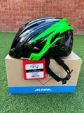 Alpina Pico Junior Helmet Black-Green Gloss 50cm - 55cm