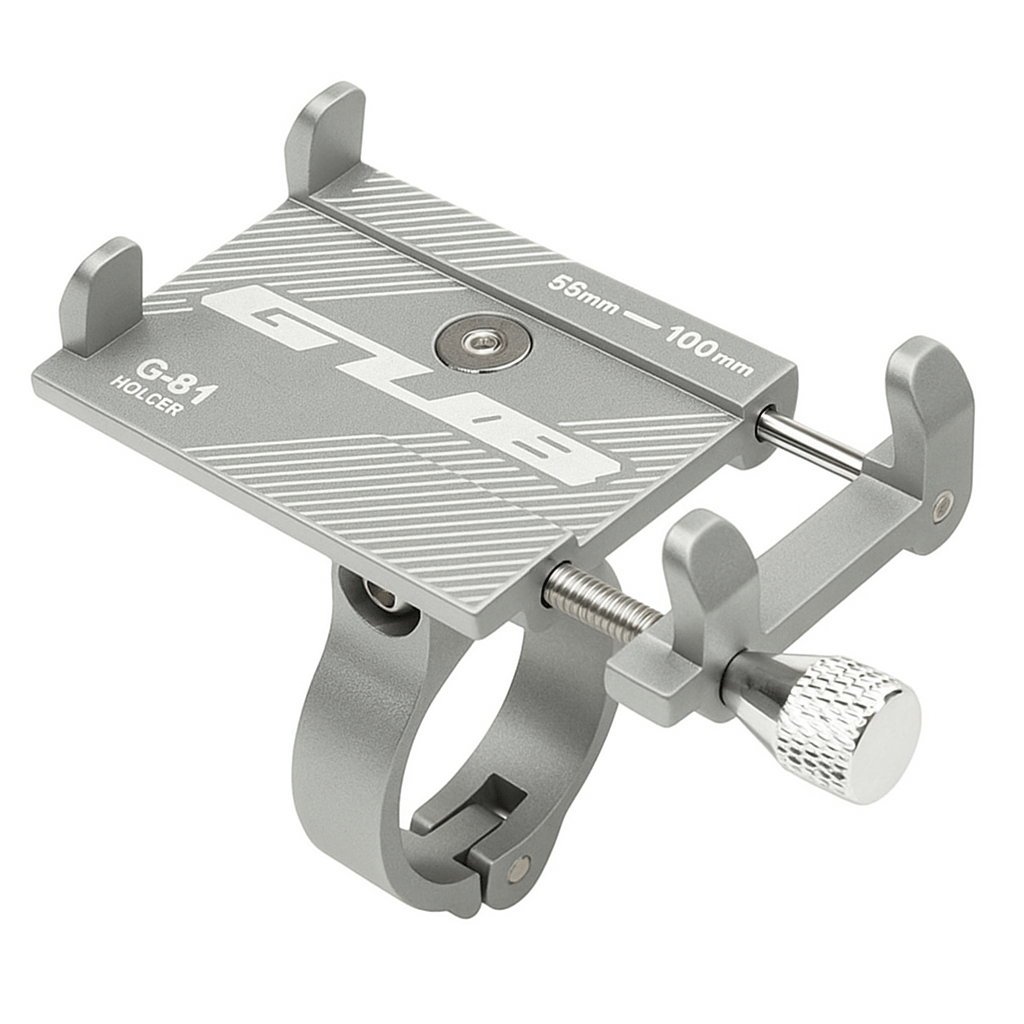Gray Aluminium Bicycle Phone Holder - GUB G-81