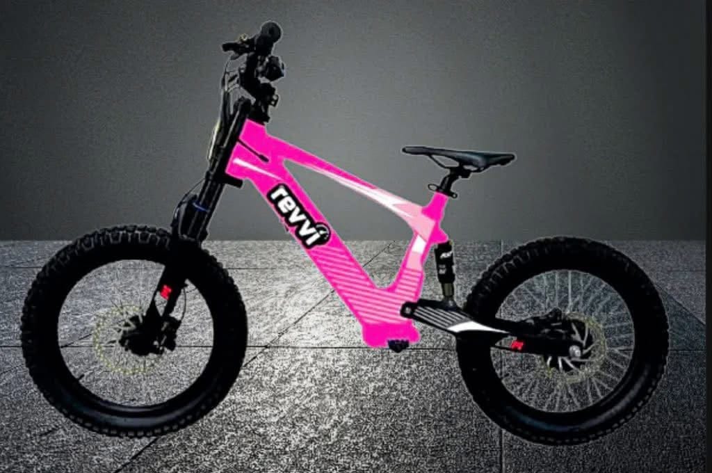 Pink New Revvi 18” electric bike 18 inch