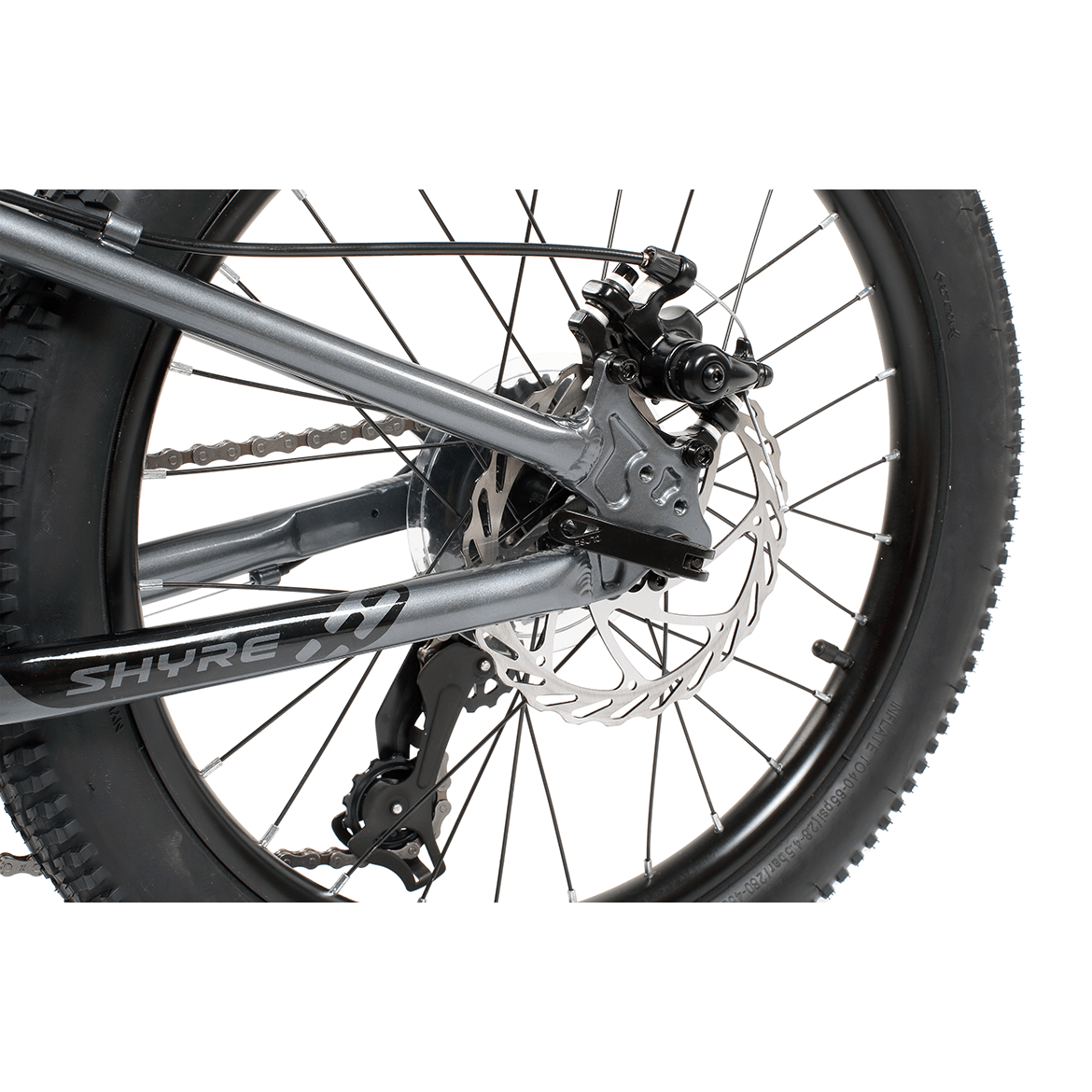 Charcoal Black Shyre Eastie 20" Wheels Kids Bike - Charcoal Black