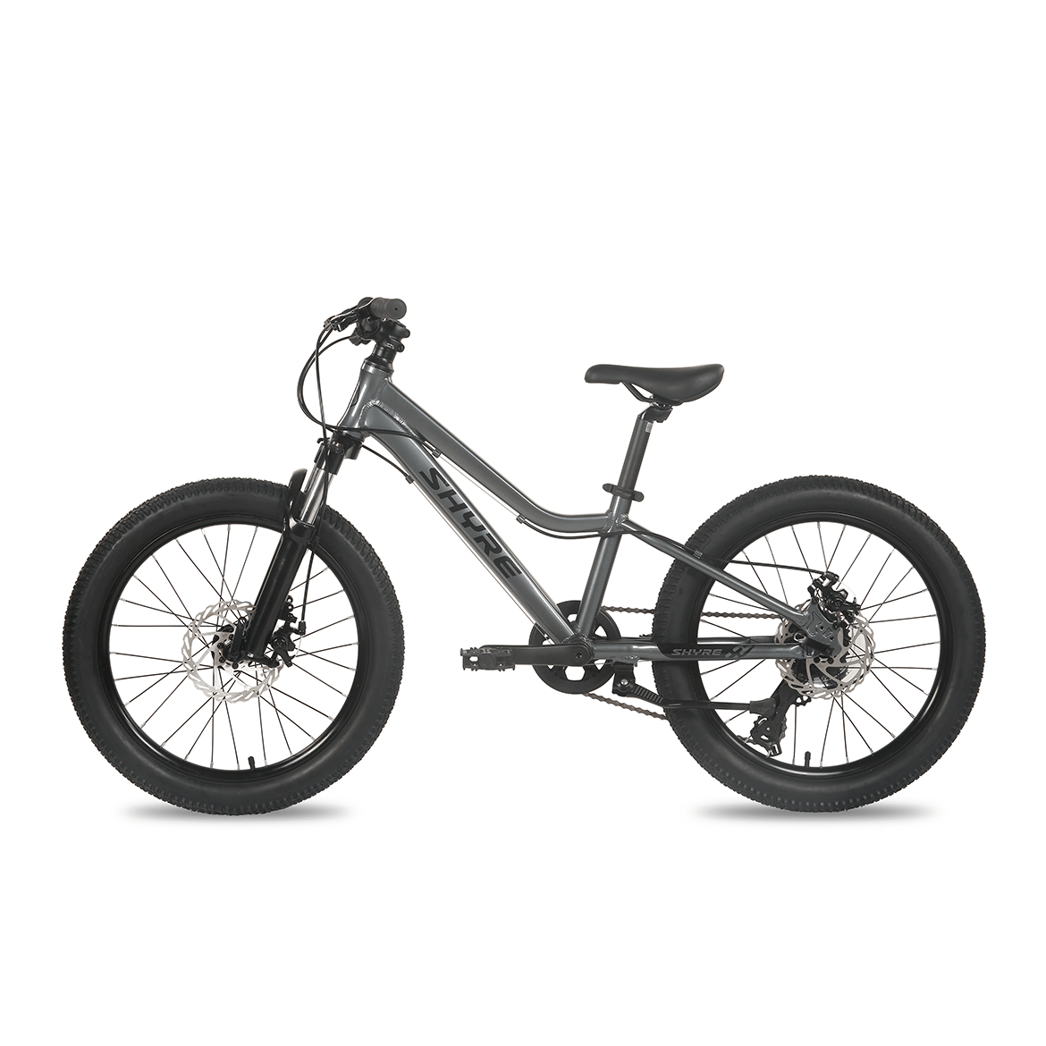 Charcoal Black Shyre Eastie 20" Wheels Kids Bike - Charcoal Black