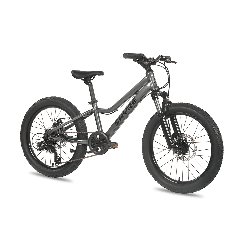 Charcoal Grey Shyre Eastie 20" Wheels Kids Bike - Charcoal Black