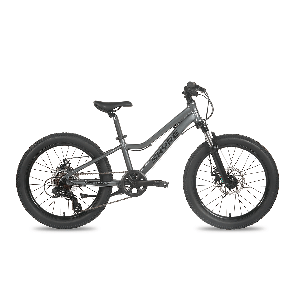 Charcoal Black Shyre Eastie 20" Wheels Kids Bike - Charcoal Black