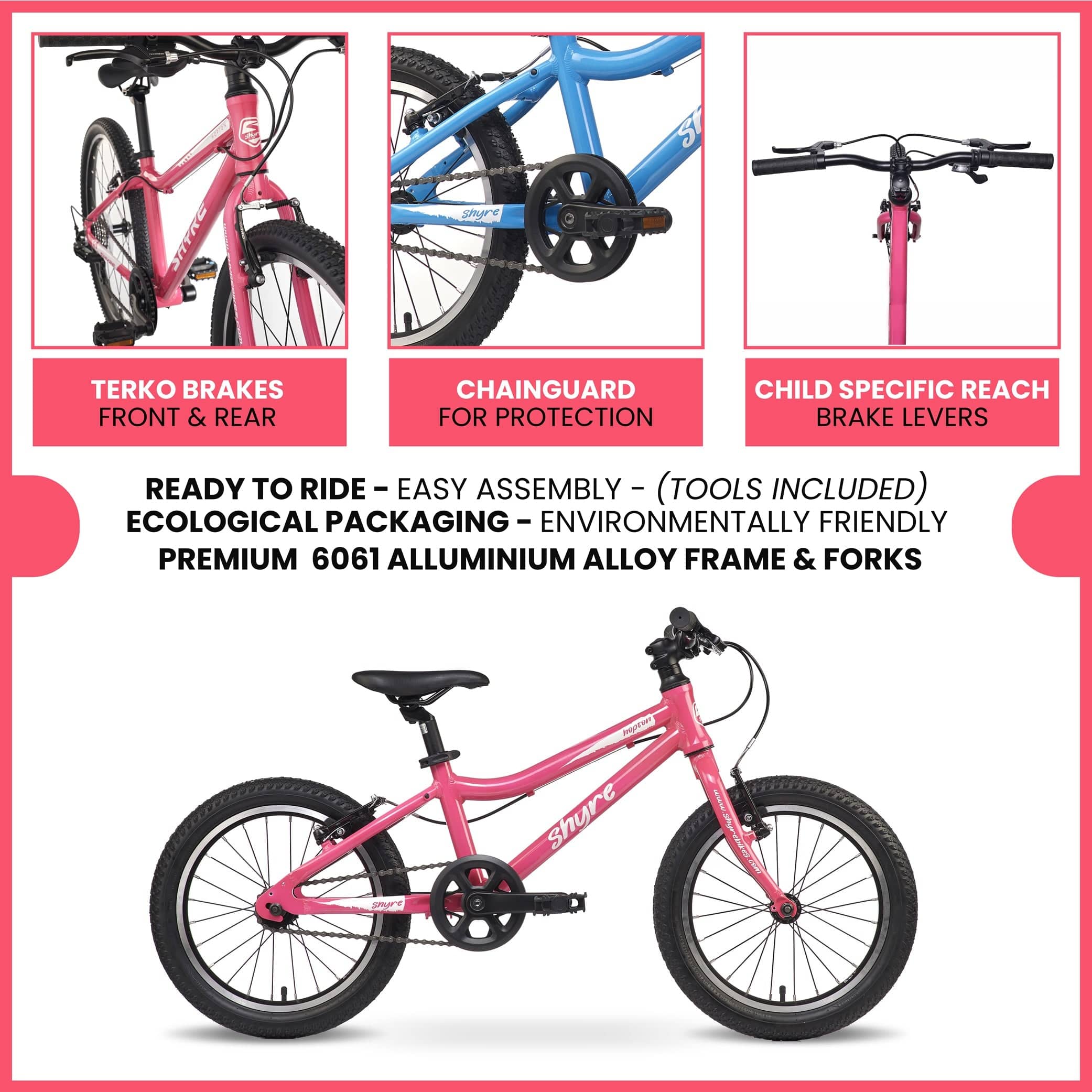 Shyre Hopton 16" Wheels Kids Bike - Pink