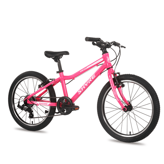 Pink Shyre Hopton 20" Wheel Hybrid Kids Bike