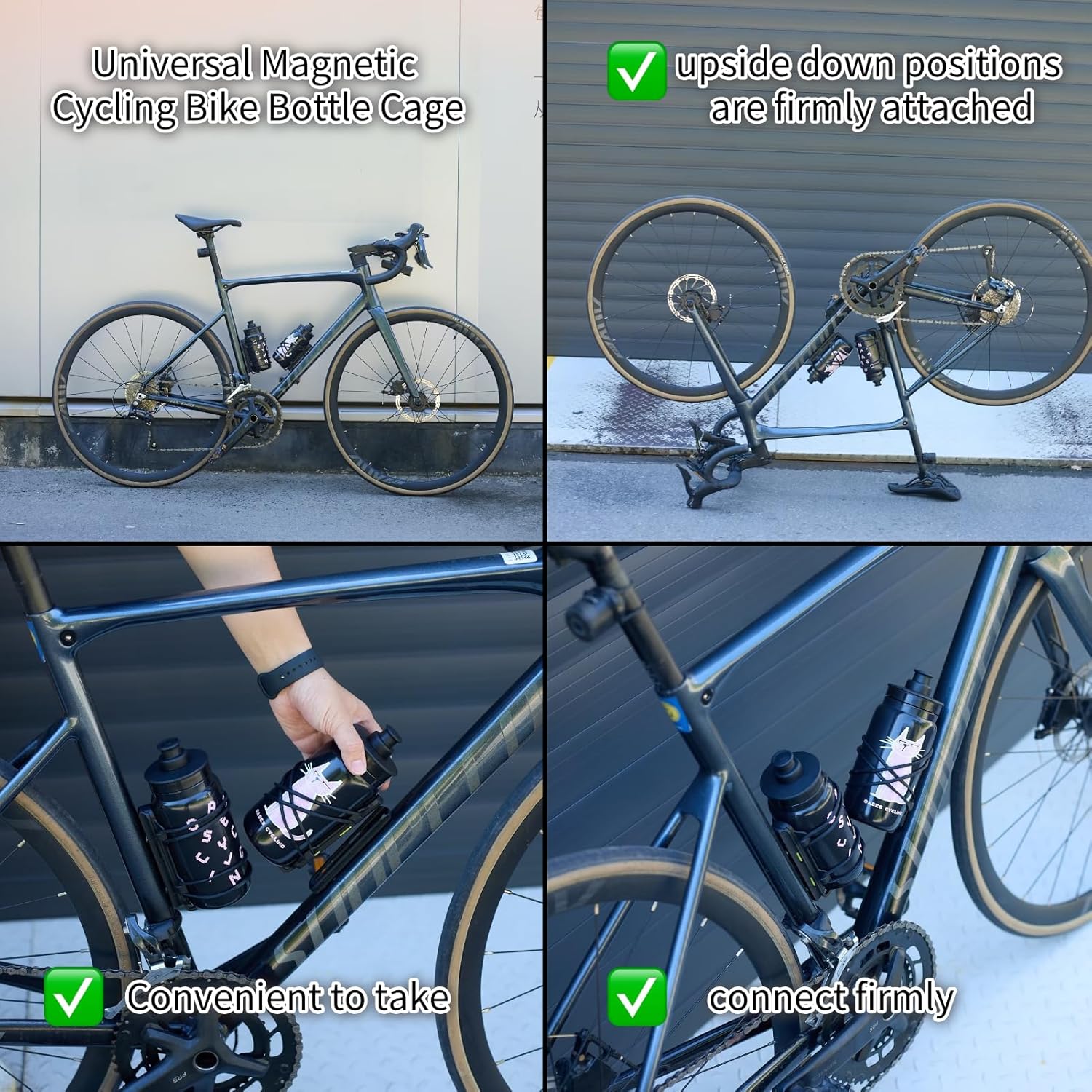 Universal Quick Release Bike Water Bottle Holder (No Bottle)