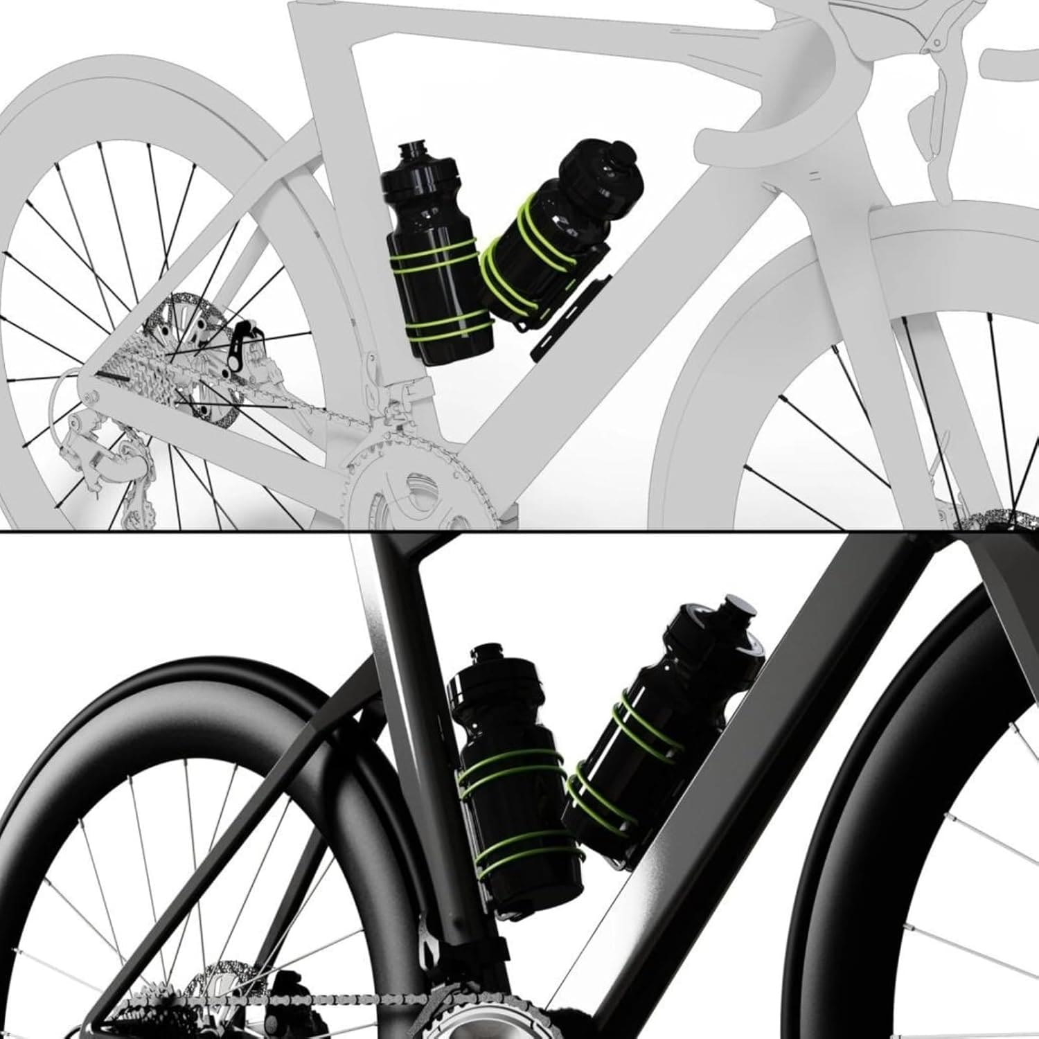 Universal Quick Release Bike Water Bottle Holder (No Bottle)