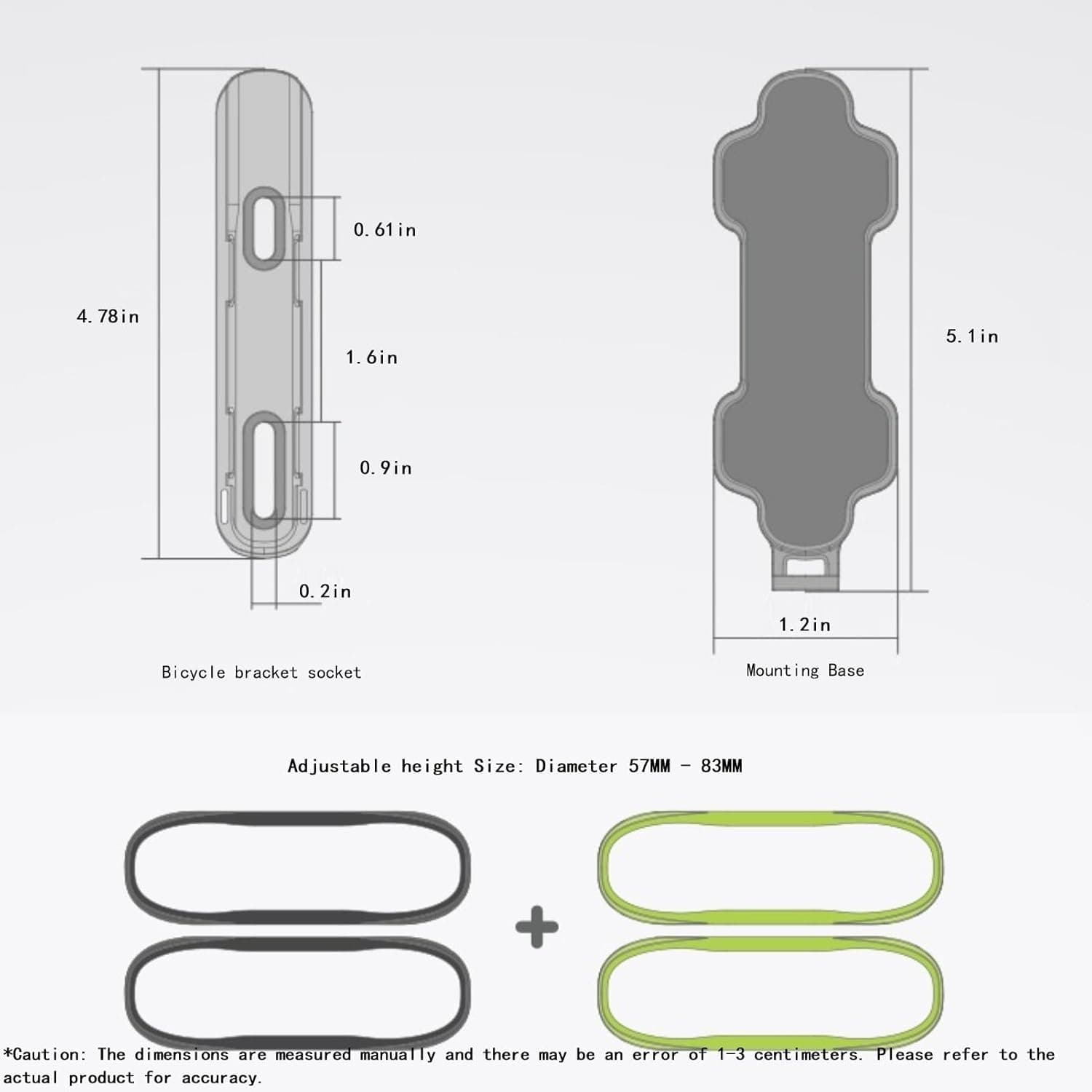 Universal Quick Release Bike Water Bottle Holder (No Bottle)